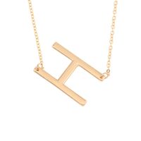 Hot Selling Fashion Simple Letter  26 English Letters Necklace sku image 8