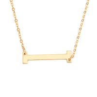 Hot Selling Fashion Simple Letter  26 English Letters Necklace sku image 9