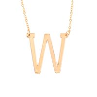 Hot Selling Fashion Simple Letter  26 English Letters Necklace sku image 23