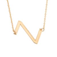 Hot Selling Fashion Simple Letter  26 English Letters Necklace sku image 26