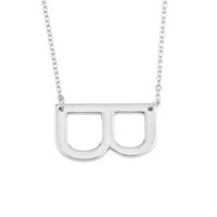 Hot Selling Fashion Simple Letter  26 English Letters Necklace sku image 28