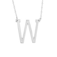 Hot Selling Fashion Simple Letter  26 English Letters Necklace sku image 49
