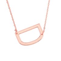 Hot Selling Fashion Simple Letter  26 English Letters Necklace sku image 56