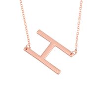 Hot Selling Fashion Simple Letter  26 English Letters Necklace sku image 60