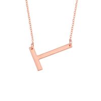 Hot Selling Fashion Simple Letter  26 English Letters Necklace sku image 72