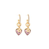 Boucles D&#39;oreilles En Alliage Fines Fines En Forme De C En Forme D&#39;étoile À Cinq Branches Love Small Pour Femme sku image 1