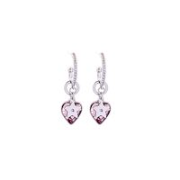 Boucles D&#39;oreilles En Alliage Fines Fines En Forme De C En Forme D&#39;étoile À Cinq Branches Love Small Pour Femme sku image 2