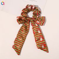 Bow Ribbon Sweet Christmas Simple Ponytail Large Intestine Hair Scrunchies sku image 8