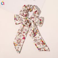 Bow Ribbon Sweet Christmas Simple Ponytail Large Intestine Hair Scrunchies sku image 13