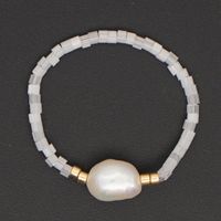Niche  Freshwater Rice Beads Handmade Pearl Ring sku image 1