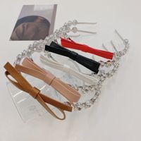 Hot Selling Fashion Crystal Bow Headband Wholesale main image 5