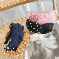 Hot Selling Fashion Wide-sided Knotted Headband Wholesale main image 1