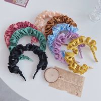 Hot Selling Fashion Fold Headband Lotus Leaf Wide-brimmed Headband main image 1