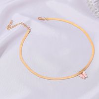 Hot Selling Fashion Colorful Butterfly Necklace Snake Bone Necklace main image 4