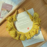 Hot Selling Fashion Fold Headband Lotus Leaf Wide-brimmed Headband sku image 1