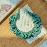 Hot Selling Fashion Fold Headband Lotus Leaf Wide-brimmed Headband sku image 3