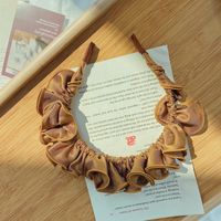 Hot Selling Fashion Fold Headband Lotus Leaf Wide-brimmed Headband sku image 7