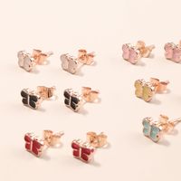 6 Pairs Of Colorful Butterfly Earrings main image 3