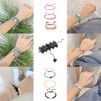 Multi-layer Hand-woven Adjustable Shell Crystal Ethnic Style Hand Rope Bracelet main image 1