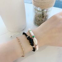 Multi-layer Hand-woven Adjustable Shell Crystal Ethnic Style Hand Rope Bracelet main image 5