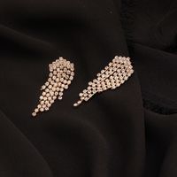 Boucles D&#39;oreilles De Dames De Mode Simple De Diamant Coréen Gland Plein Diamant main image 3