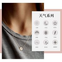 Fashion Simple Lettering Gold-plated Rose Gold 316l Titanium Steel Necklace Wholesale main image 1