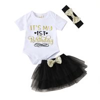 Mode Bowknot Baby Mädchen Kleidung 3-teiliges Set Heißen Verkauf main image 3