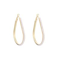 Niche Fashion Wrap-around Pearl Exaggerated Drop Earrings For Women sku image 1