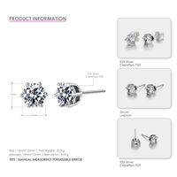 Mode Nouveau 925 Argent Six Broches Classique Boucles D&#39;oreilles En Argent Coréen En Gros sku image 1