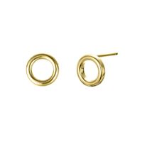 New Simple Round 925 Silver Fashion Geometric Earrings For Women sku image 1