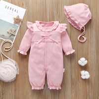 New Cotton Jumpsuit Body Newborn  With Hat  Cute Colorful Clothes sku image 1