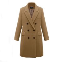 New Plus Size Women's Mid-length Woolen Coat main image 1