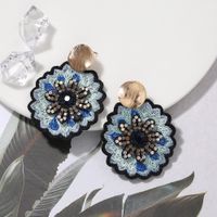 Fashion Personality Exaggerated  Daisy Flower Earrings main image 3