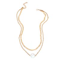 New Double C  Pearl  Necklace  Wholesale main image 3