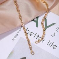 New Simple U-shaped Bamboo Lock Necklace For Women Wholesale main image 5