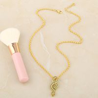 New Fashion Sweater Chain Exaggeration Snake Copper Pendant Necklace For Women main image 5