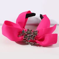 Fashion Exaggerated Bow  Sweet  Fabric Headband main image 4