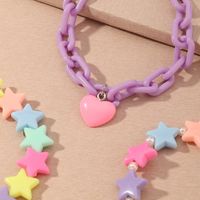 Wholesale Sweet Lovely Resin Love Heart-shaped Bracelet For Women main image 5