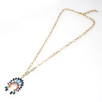 Fashion Ethnic Style Indian Chief Stainless Steel Gold Rice Bead Woven Handmade Necklace main image 6
