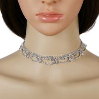 Collar De Clavícula De Diamante Completo De Nueva Tendencia De Moda Para Mujer main image 1
