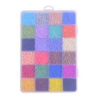 Acrylic Beads Plastic Round Beads Candy Color Straight Holes Loose Beads Jewelry  Wholesale main image 6