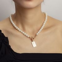 English Letter  Pearl New  Necklace For Women main image 3
