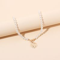 English Letter  Pearl New  Necklace For Women sku image 3