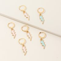 Fashion Women's Color Lightning Earrings Set Wholesale main image 3
