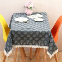 Cotton Linen Simple Gray Ing Tree Multifunctional Refrigerator Washing Machine Cover Cloth Table Cloth Table Cloth main image 5