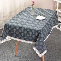Cotton Linen Simple Gray Ing Tree Multifunctional Refrigerator Washing Machine Cover Cloth Table Cloth Table Cloth sku image 2