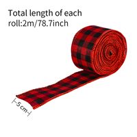 Lattice Ribbon Red And Black Black And White Tie Tree Decoration Wholesale main image 6