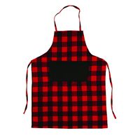 Christmas Decoration Supplies Red And Black Plaid Apron main image 6