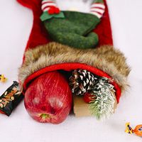Décorations De Noël Chaussettes De Noël En Peluche De Poupée Sans Visage main image 6