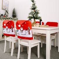 Christmas Decorations Creative Non-woven Old Man Snowman Chair Cover main image 5